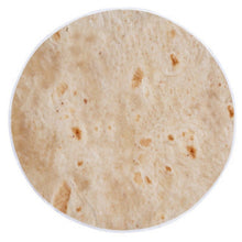 Load image into Gallery viewer, 150cm Soft Blanket Throw Tortilla Comfort Food Creations Burrito Wrap Blanket Perfectly Round Throw for Dropshipping