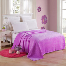 Load image into Gallery viewer, Home Textile Soft Solid Blanket Fleece Flannel Blanket Adult Sofa Bedding Manta Red Green Blue Flannel Throw Blankets for Beds